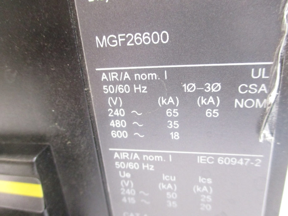 SQUARE D MGF26600  SER. 2 600V 600A NUPI