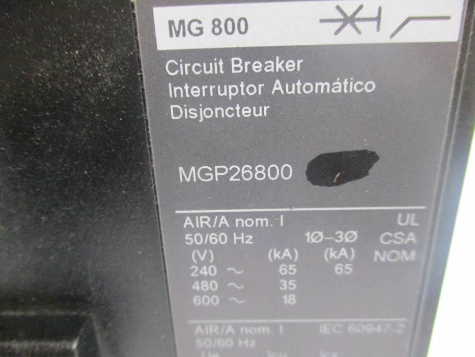 SQUARE D MGP26800 800A 240V NUPI
