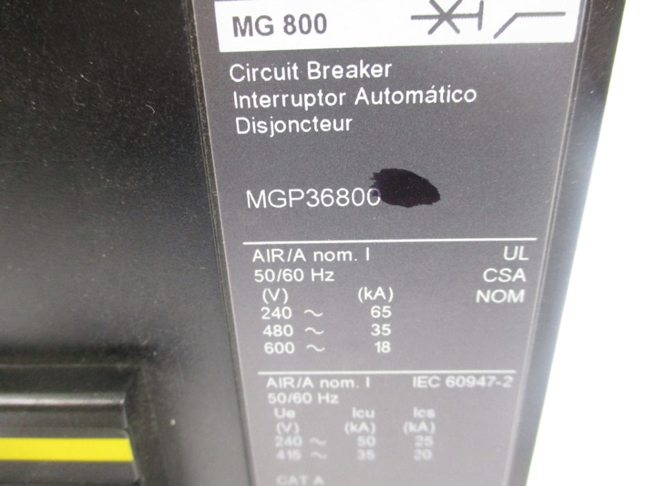 SQUARE D MGP36800 SER. 2 240V 800A NUPI