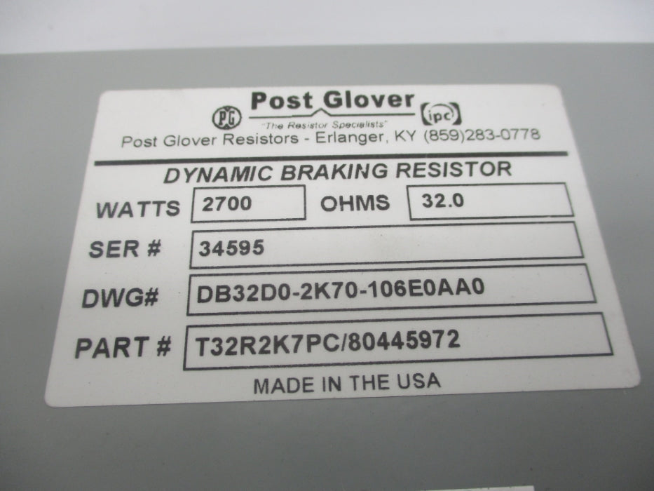POST GLOVER DB32D0-2K70-106E0AA0 NSNP