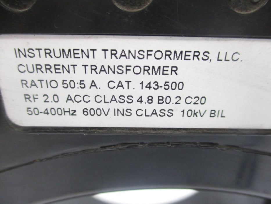INSTRUMENT TRANSFORMERS 143-500 (AS PICTURED) NSNP