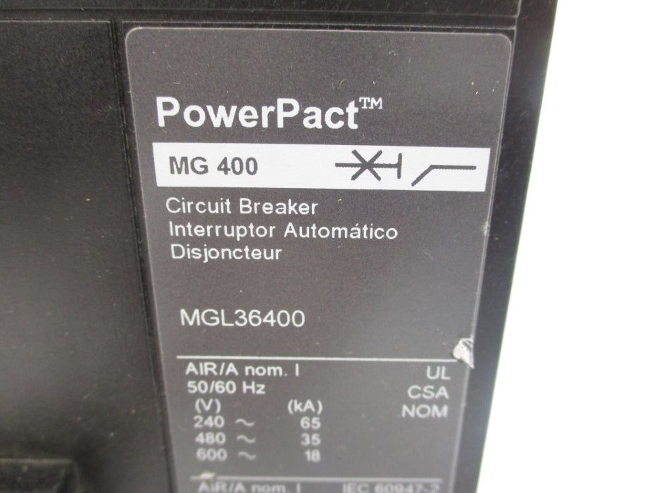 SQUARE D MGL36400 240V 400A NUPI