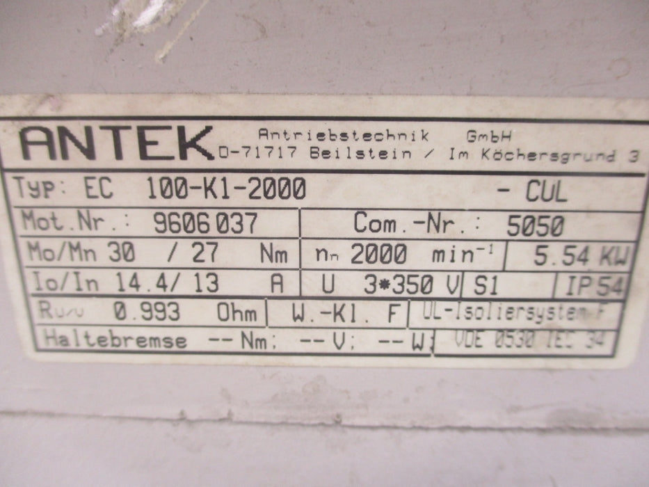 ANTEK EC100-K1-2000 UNMP