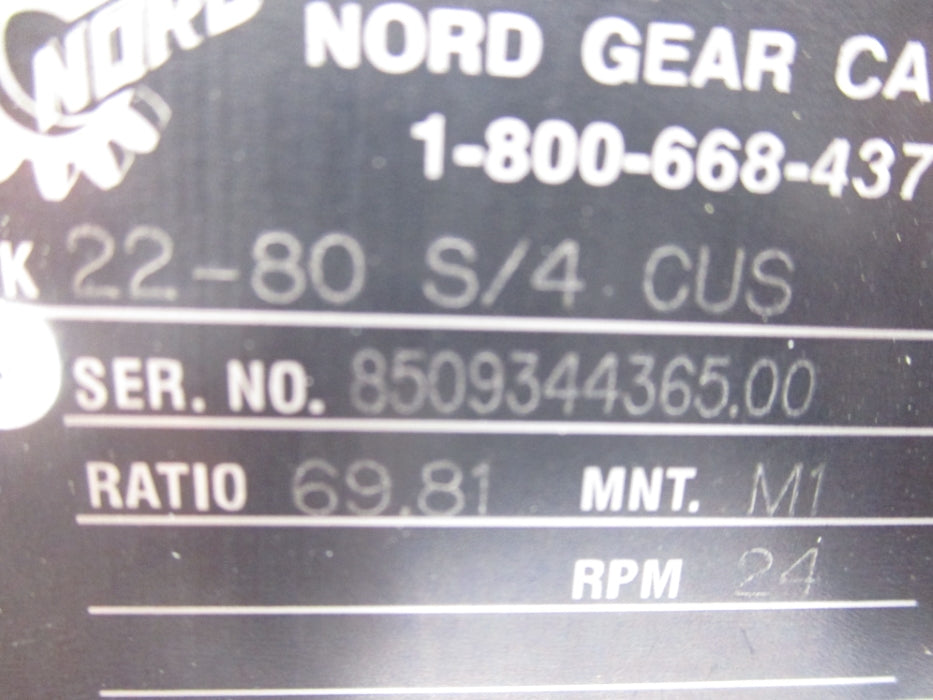 NORD GEAR 80S/4CUS NSNP