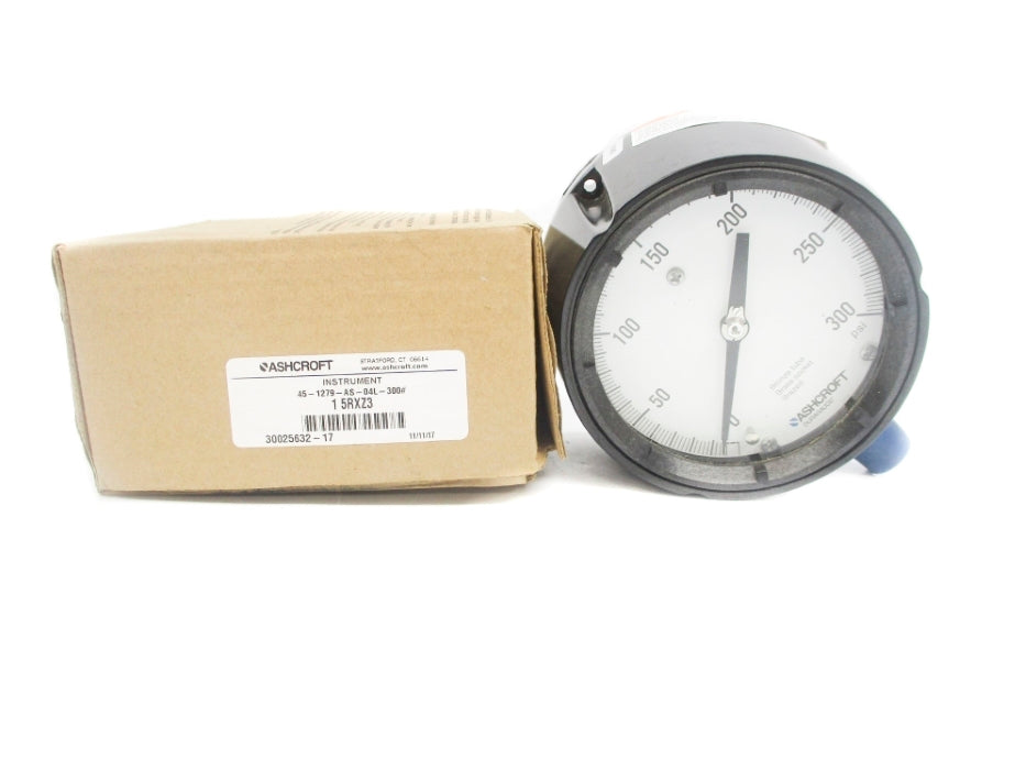 ASHCROFT 45-1279-AS-04L-300# 0-300PSI NSMP