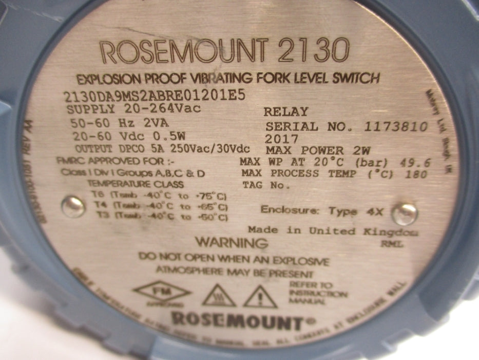 ROSEMOUNT 2130DA9MS2ABRE0120E5 NSNP