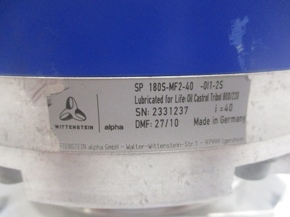 WITTENSTEIN SP180S-MF2-40-0I1-2S NSNP
