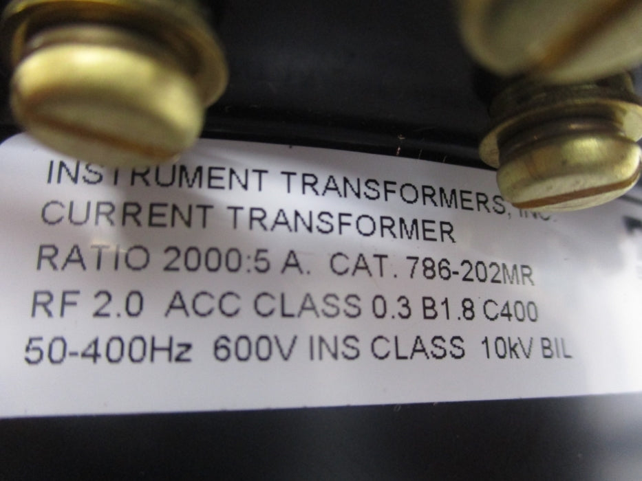 INSTRUMENT TRANSFORMERS 786-202MR 600V NSNP