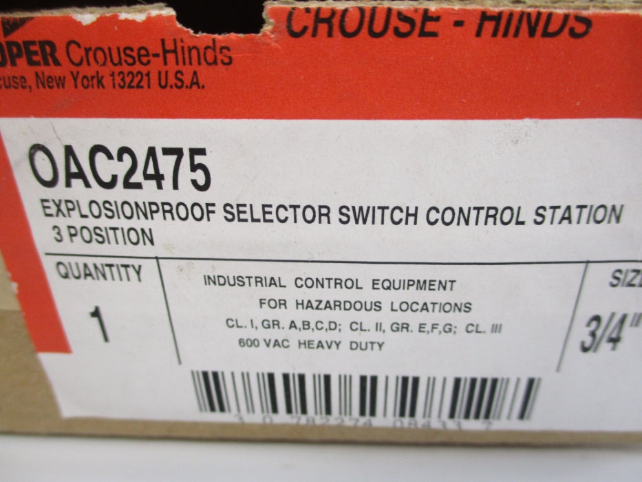 CROUSE HINDS OAC2475 NSMP