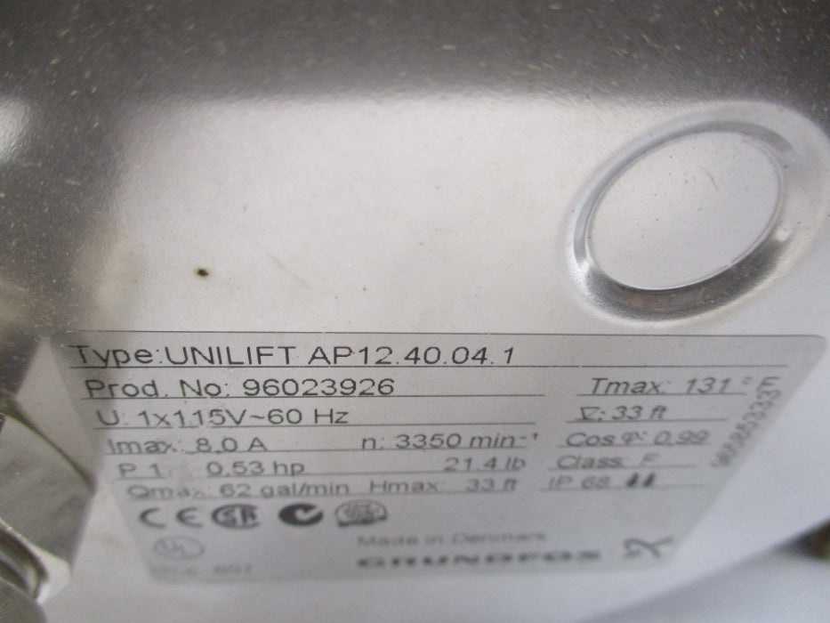 GRUNDFOS UNILIFT AP12.40.04.1 96023926 NSMP