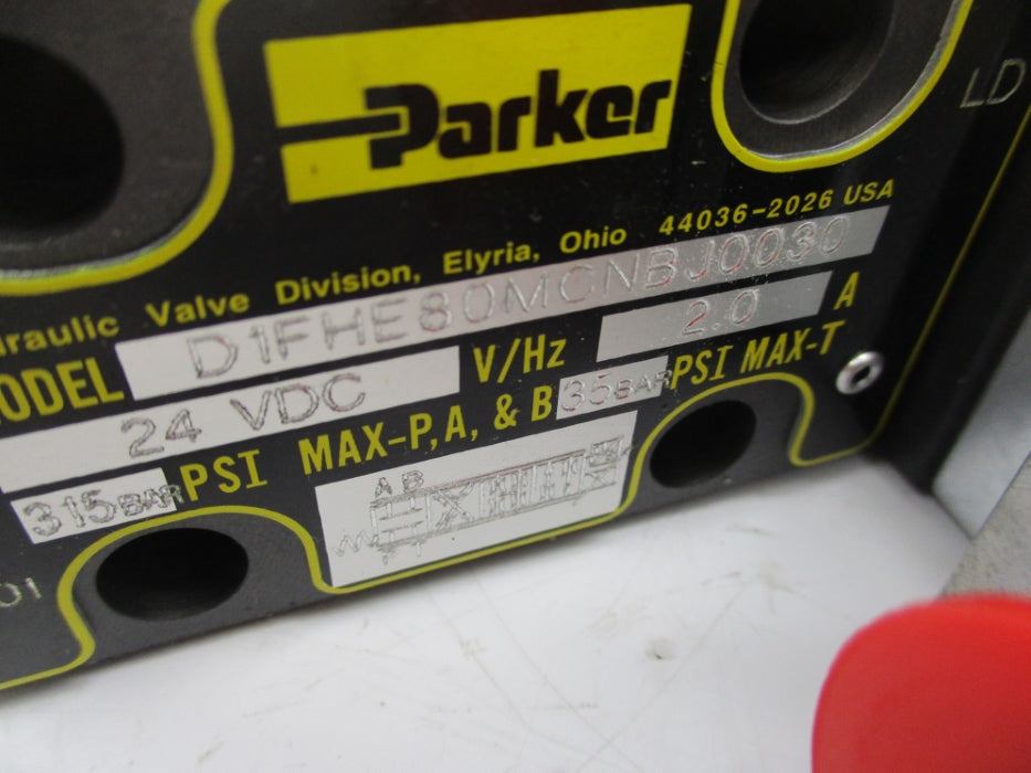 PARKER D1FHE80MCNBJ0030 24VDC 315PSI NSNP