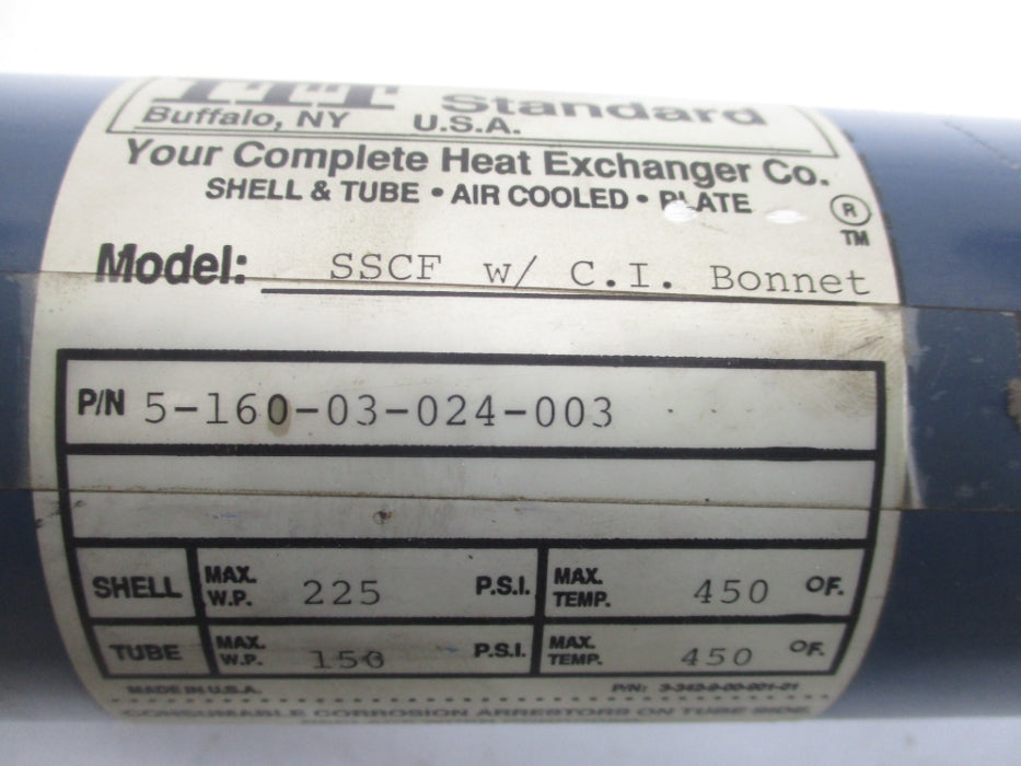 ITT STANDARD 5-160-03-024-003 225PSI NSNP