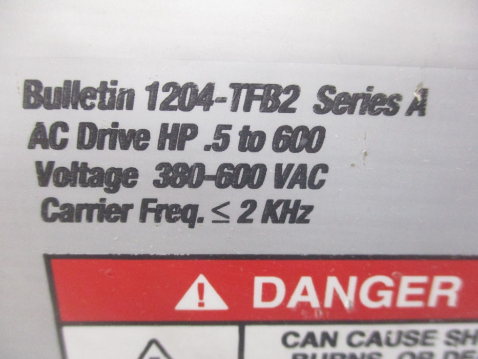 ALLEN BRADLEY 1204-TFB2 SER. A 380-600VAC UNMP