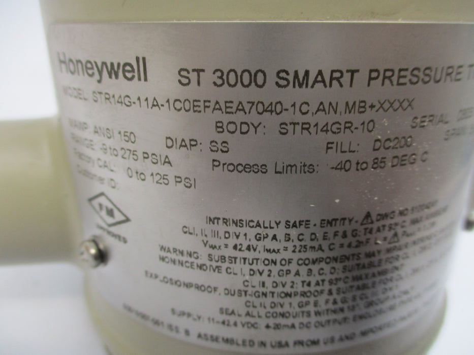 HONEYWELL STR14G-11A-1C0EFAEA7040-1C,AN,MB+XXXX 275PSI NSMP