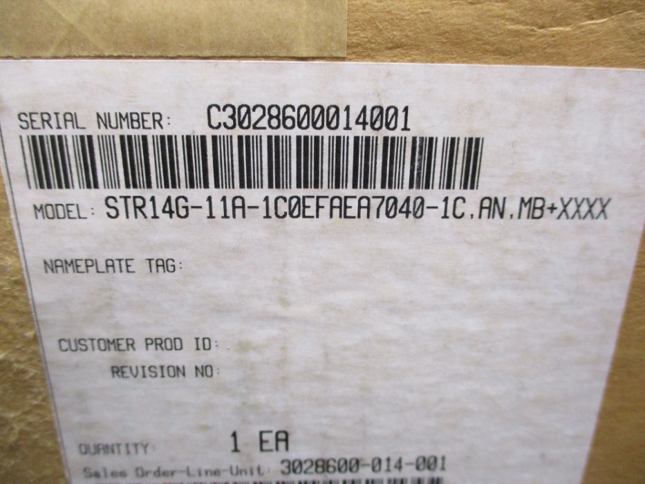HONEYWELL STR14G-11A-1C0EFAEA7040-1C,AN,MB+XXXX 275PSI NSMP