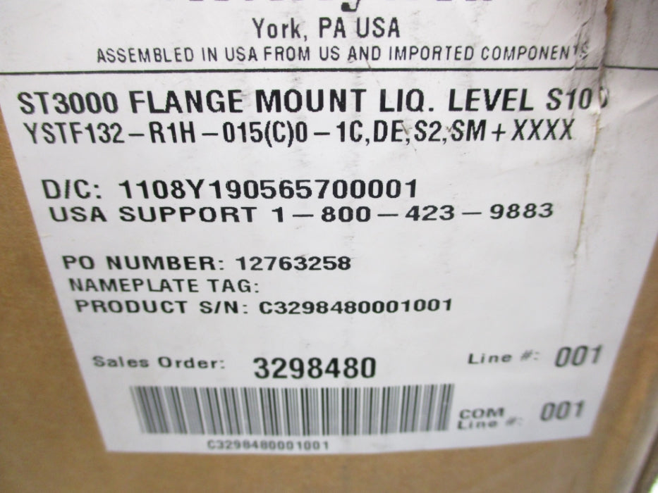 HONEYWELL YSTF132-R1H-015(C)0-1C,DE,S2,SM+XXXX 100PSI NSMP