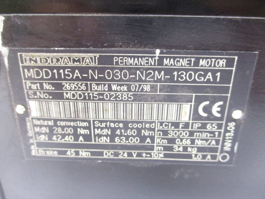 INDRAMAT MDD115A-N-030-N2M-130GA1 UNMP
