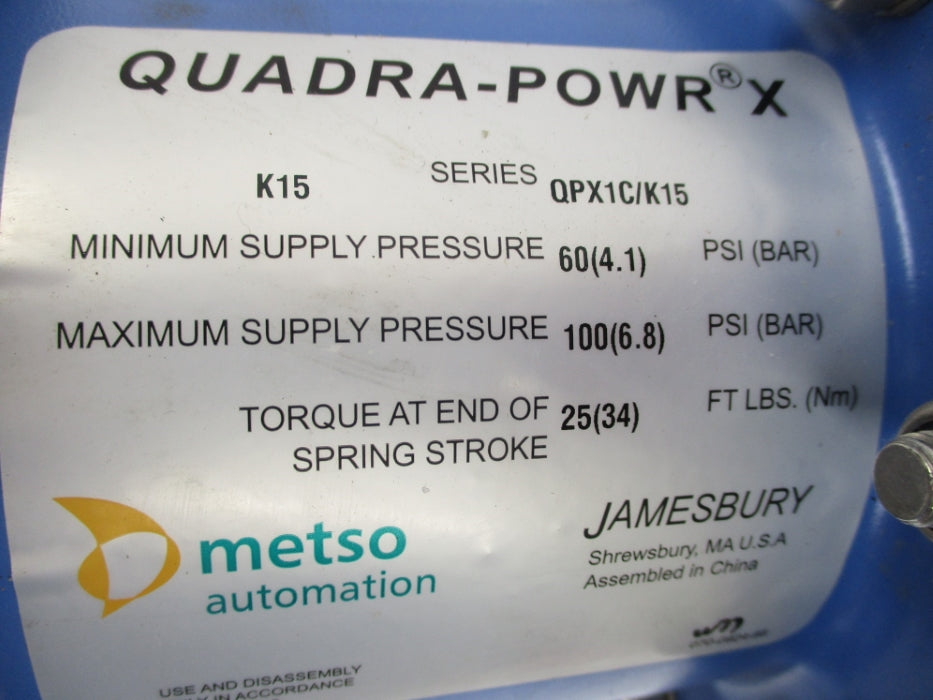 METSO AUTOMATION QPX1C/K15 100PSI NSNP