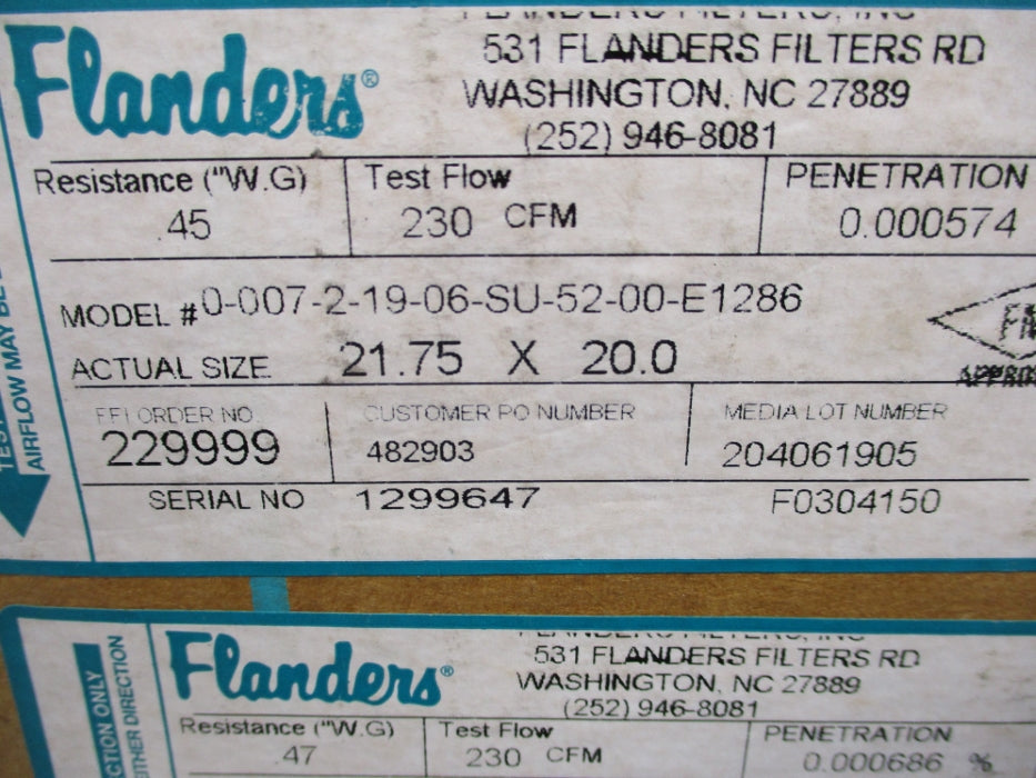 FLANDERS 0-007-2-19-06-SU-52-00-E1286 (PKG OF 3) NSMP
