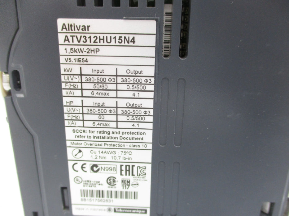SCHNEIDER ELECTRIC ATV312HU15N4 380-500V NSNP