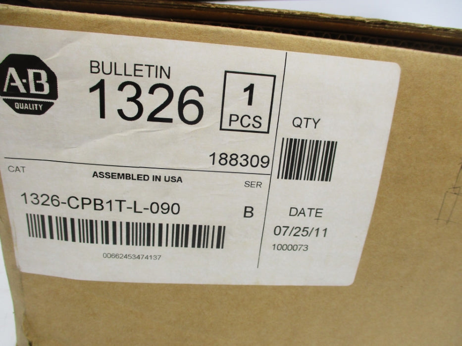 ALLEN BRADLEY 1326-CPB1T-L-090 SER. B NSMP