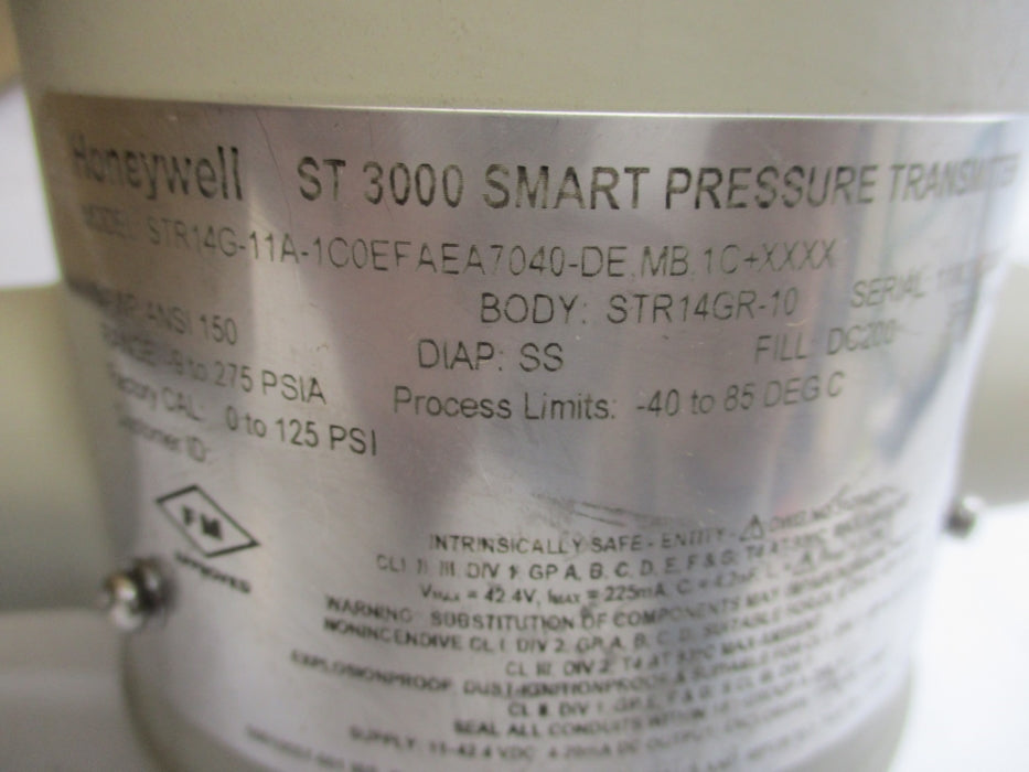 HONEYWELL STR14G-11A-1C0EFAEA7040-DE,MB1C+XXXX 275PSI NSMP
