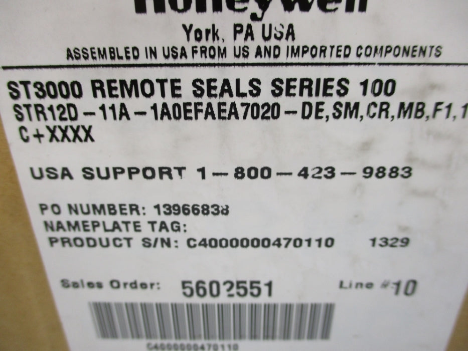 HONEYWELL STR12D-11A-1A0EFAEA7020-DE,SM,CR,MB,F1,1C+XXXX NSMP