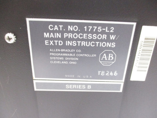 ALLEN BRADLEY 1775-L2 SER. B UNMP