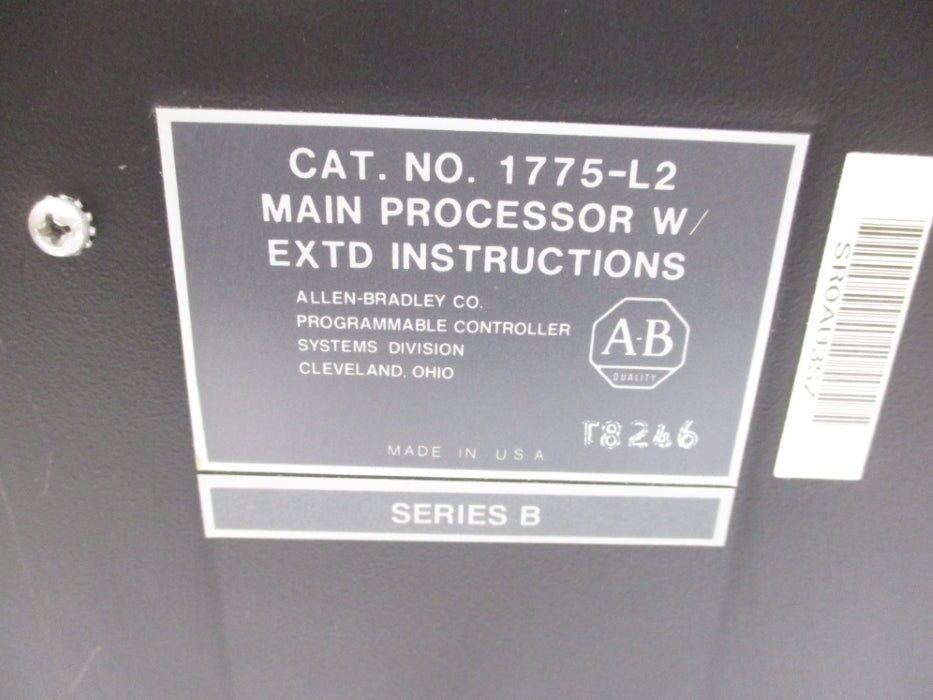 ALLEN BRADLEY 1775-L2 SER. B UNMP