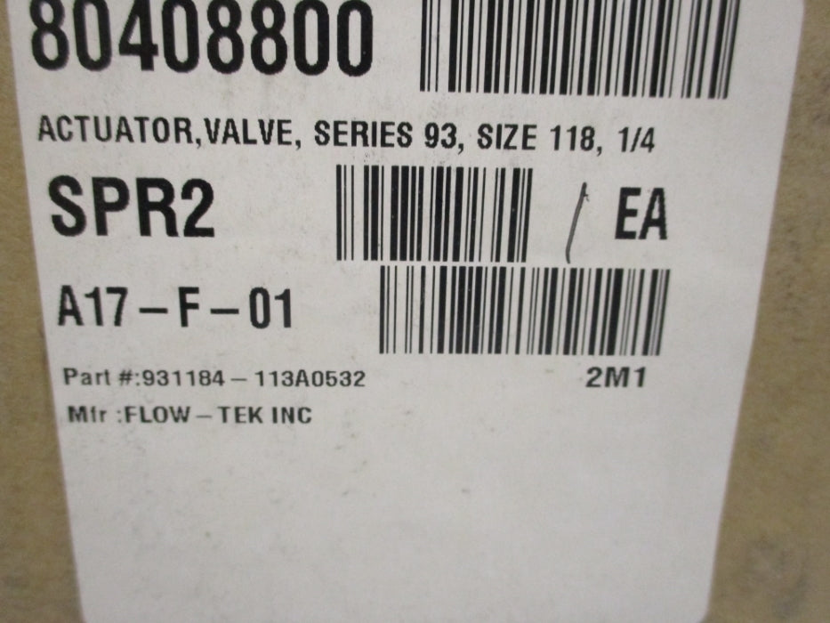 FLOW-TEK 93-1184-113A0-532 NSMP