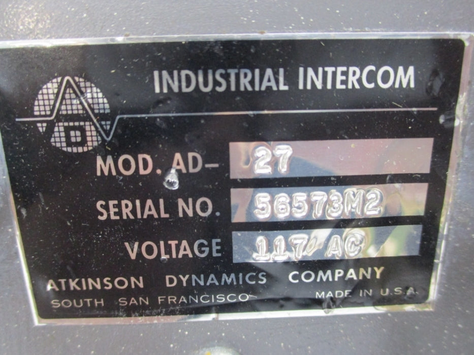 ATKINSON DYNAMICS AD-27 UNMP