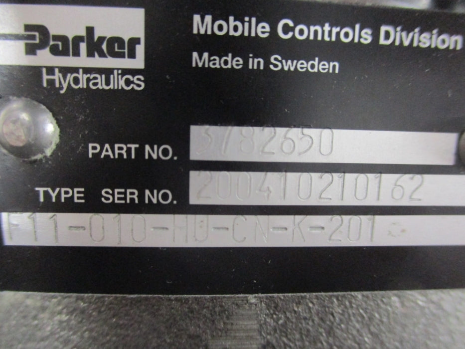 PARKER F11-010-HU-CN-K-201 3782650 NSNP
