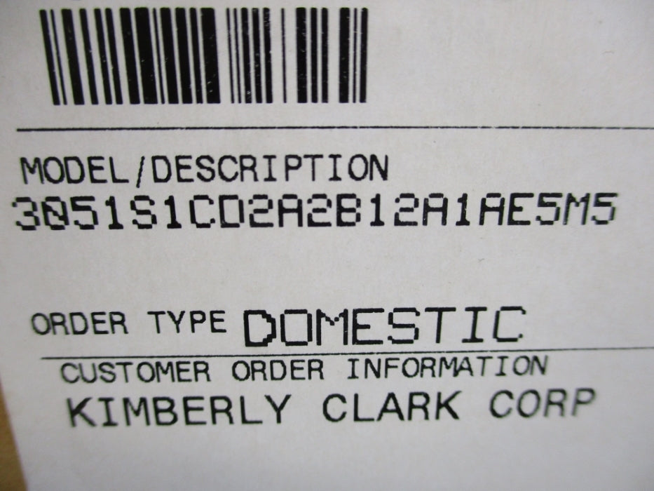 ROSEMOUNT 3051S1CD2A2B12A1AE5M5 250PSI NSMP