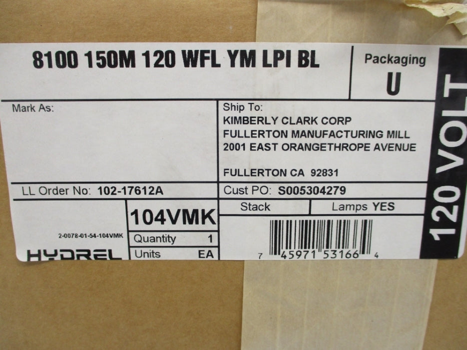 HYDREL 8100150M120WFLYMLPIBL NSMP