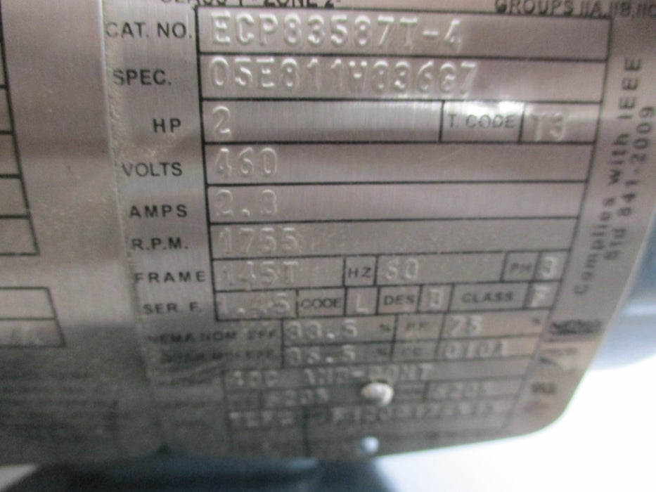 BALDOR ECP83587T-4 NSMP