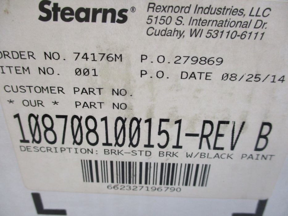 STEARNS 108708100151 NSMP