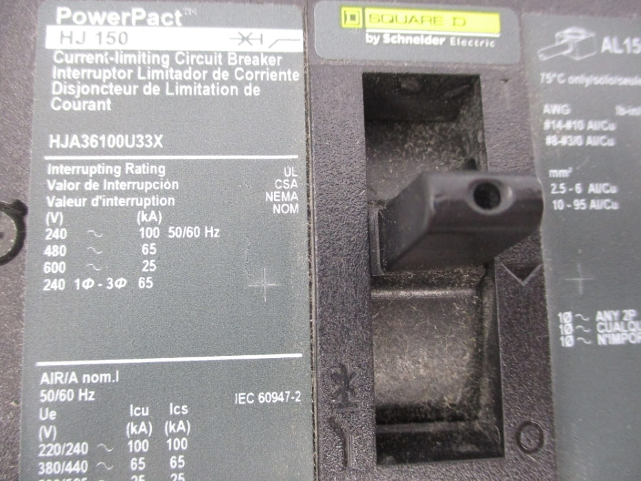 SQUARE D HJA36100U33X 100A 240V NSNP