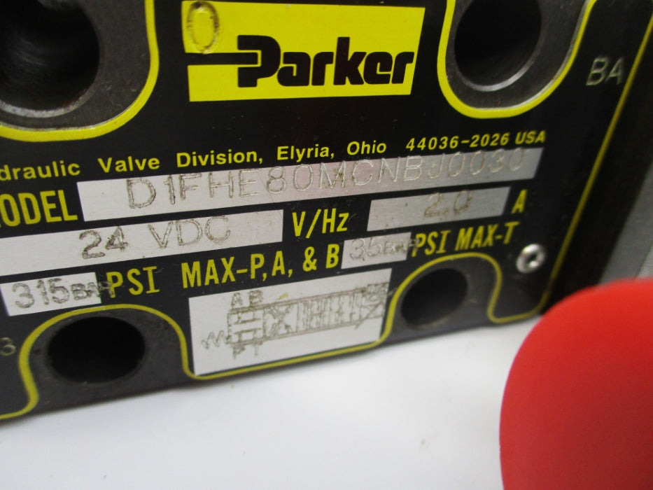 PARKER D1FHE80MCNBJ0030 24V 315PSI NSMP