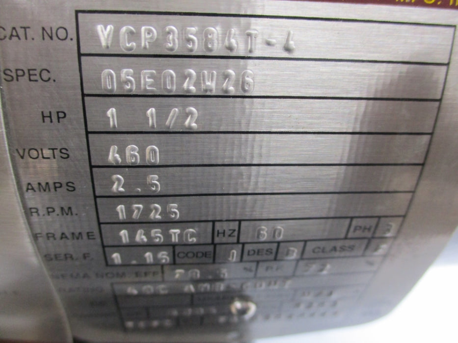 BALDOR VCP3584T-4 NSNP