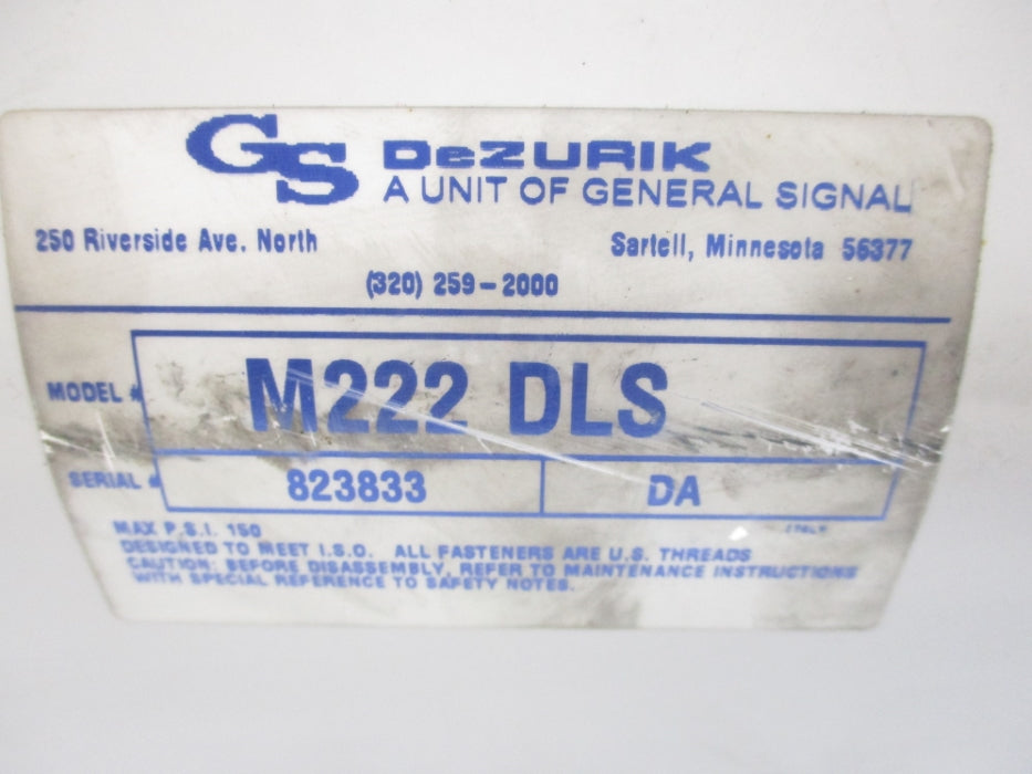 DEZURIK M222DLS NSNP