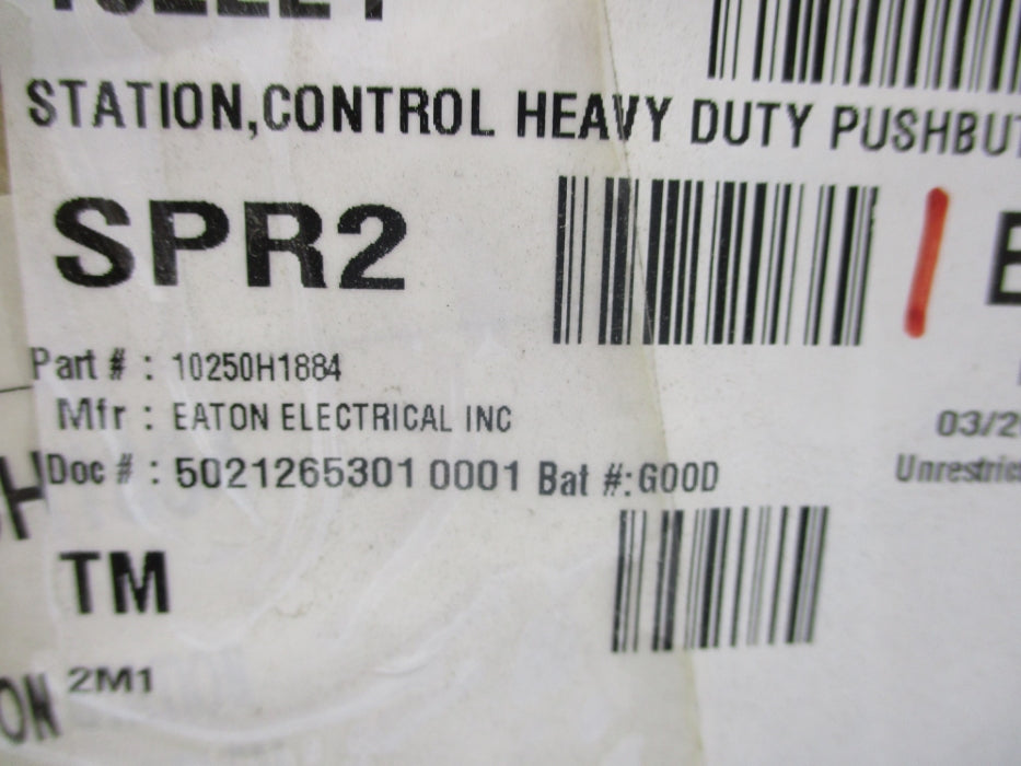 CUTLER HAMMER 10250H1884 NSMP
