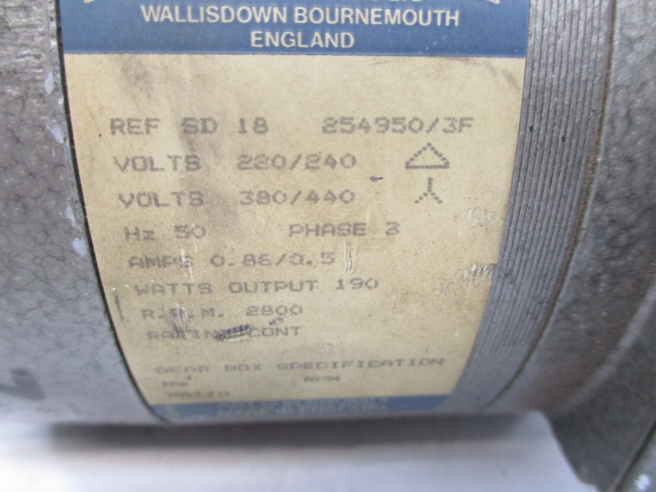 PARVALUX SD18254950/3F UNMP