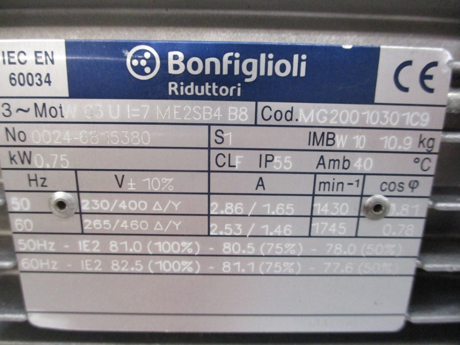 BONFIGLIOLI MG20010301C9 NSNP