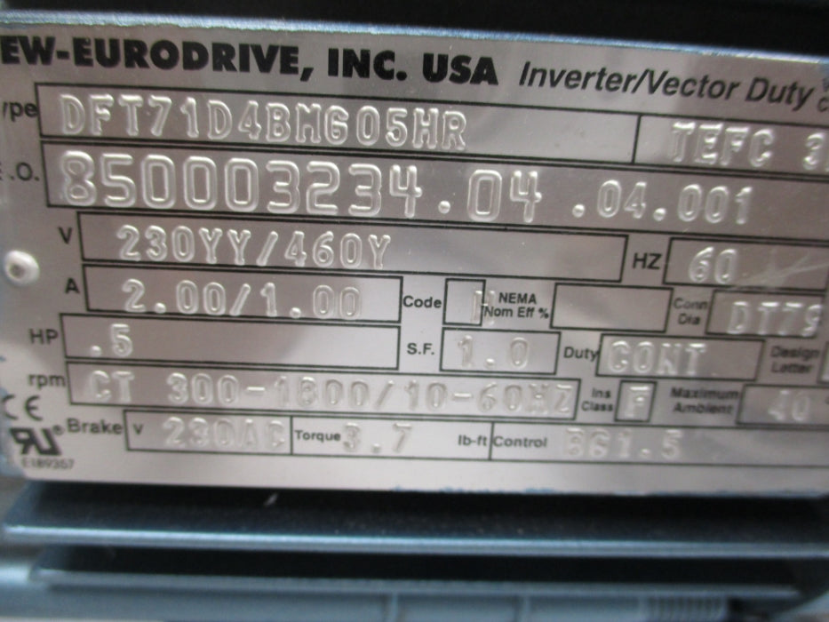 SEW-EURODRIVE SAF47DT71D4BM605HR NSNP