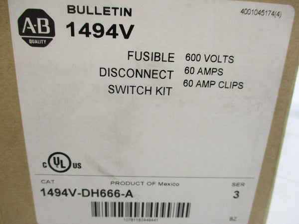 ALLEN BRADLEY 1494V-DH666-A SER. 3 (BR/WH) NSMP