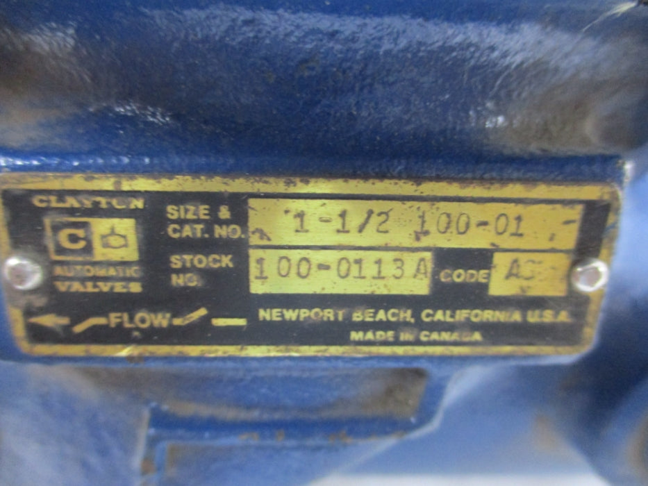 CLAYTON 100-0113A 1 1/2 NSNP
