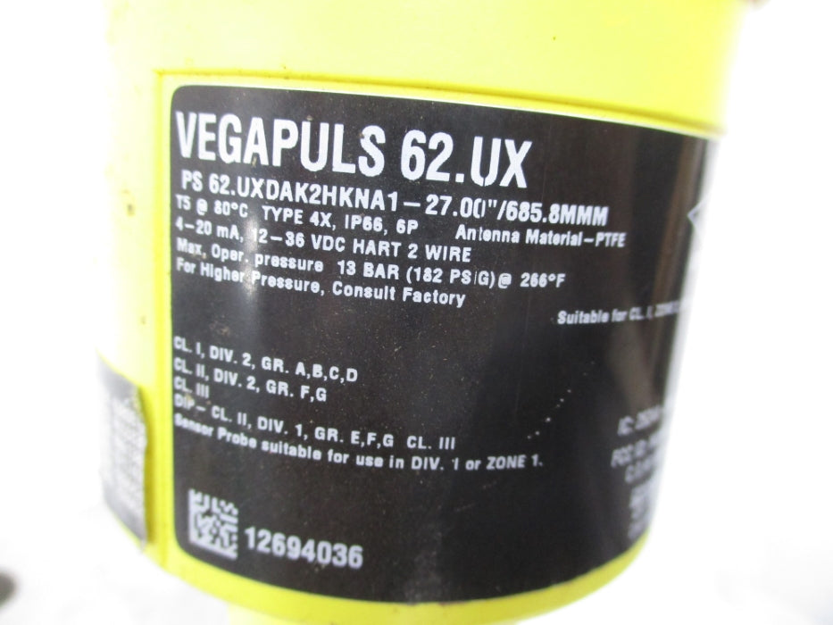OHMART VEGAPULS62.UX (AS PICTURED) NSNP