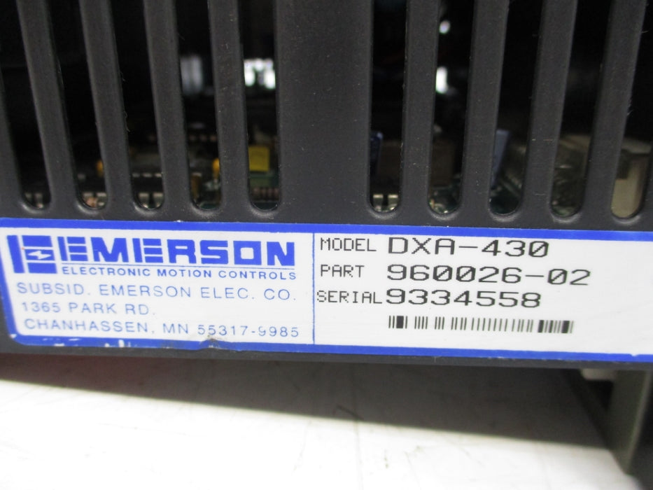 EMERSON DXA-430 960026-02 UNMP