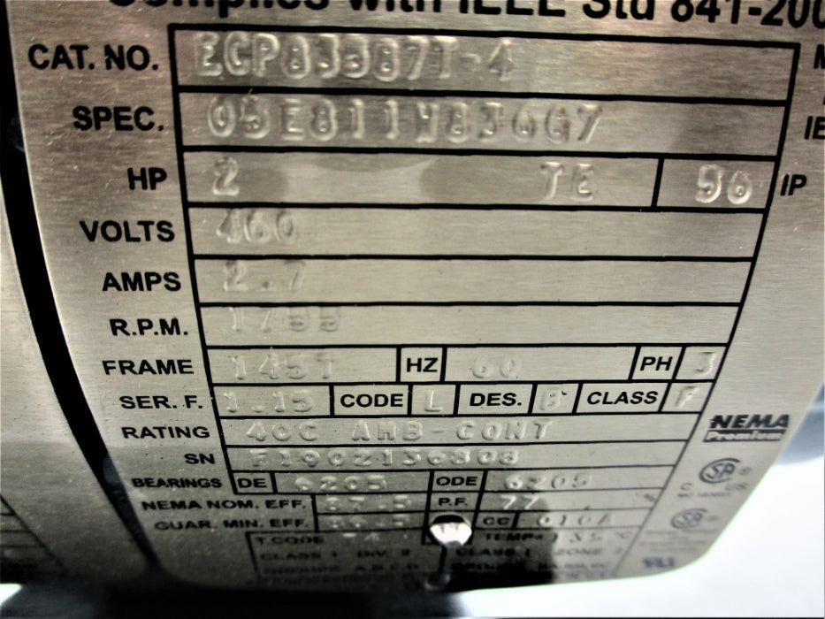 BALDOR ECP83587T-4 NSNP