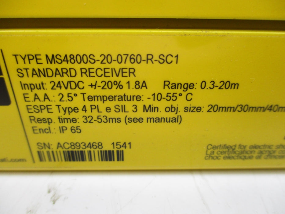 OMRON MS4800S-20-0760-R-SC1 NSNP